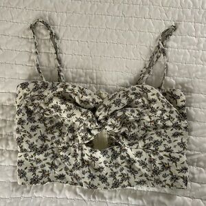 Windsor Cut Out Flowered Top